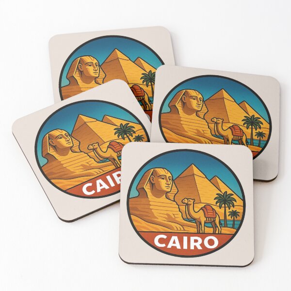 Item preview, Cairo, Egypt - Pyramids, Sphinx, and Camel designed and sold by Myra365Art.