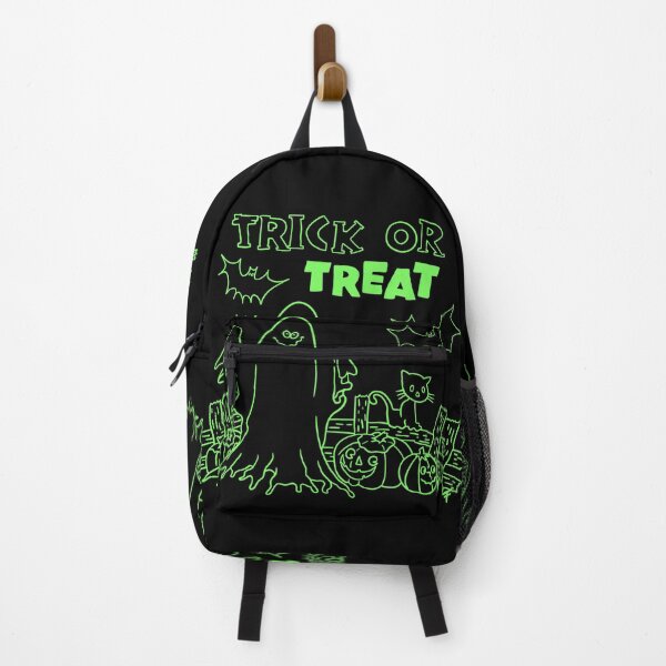 Item preview, Retro Trick or Treat - Green Print designed and sold by The Abysmall.