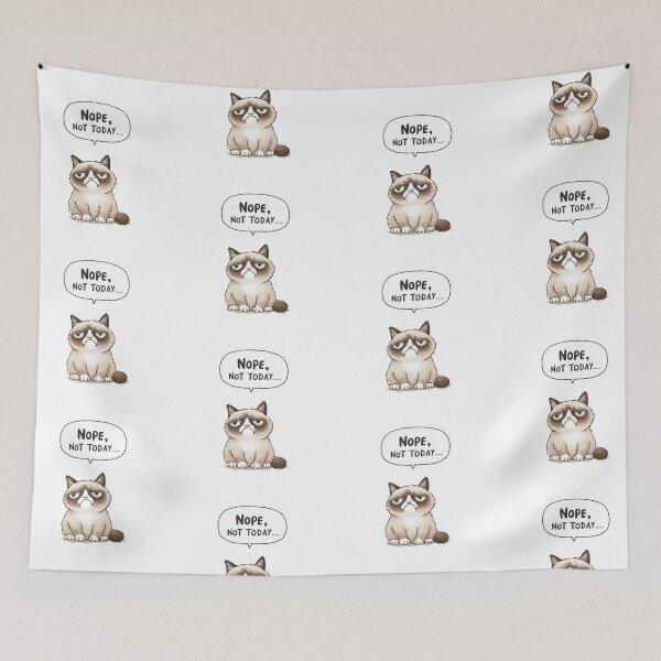Item preview, Grumpy Cat Saying "Nope. Not Today." – Funny Sarcastic Quote designed and sold by VectiveLab.