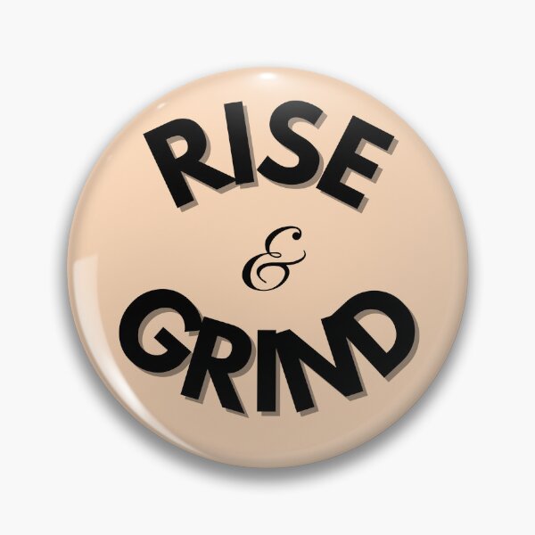 Item preview, Rise and Grind – Bold Motivational Typography for Hustlers and Dreamers on Peach Background  designed and sold by thoratsdesign.