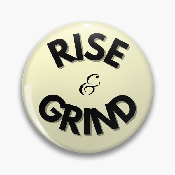 Item preview, Rise and Grind – Bold Motivational Typography for Hustlers and Dreamers on Cream Background  designed and sold by thoratsdesign.