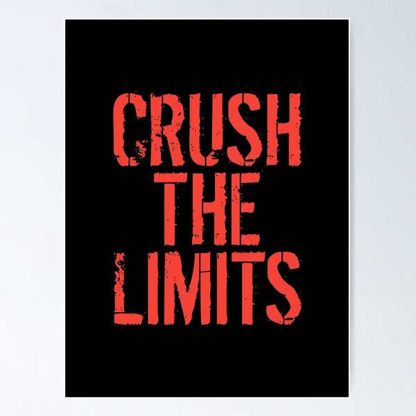 Item preview, Crush the Limits Daily | Consistency Gym Motivation  designed and sold by typoinspired.