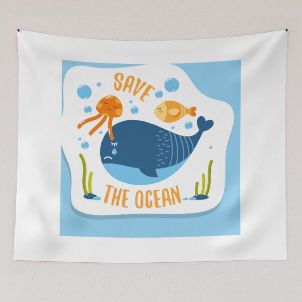 Item preview, A Glimpse into Marine Life with Fish &Octopus" designed and sold by AS-Graphics.