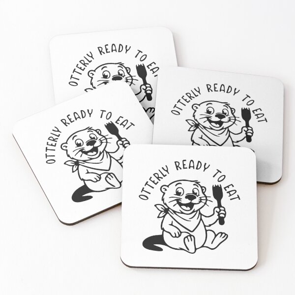 Item preview, Otterly Ready to Eat – Funny Hungry Otter Design for Foodies and Animal Lovers designed and sold by Kathryn Creates.