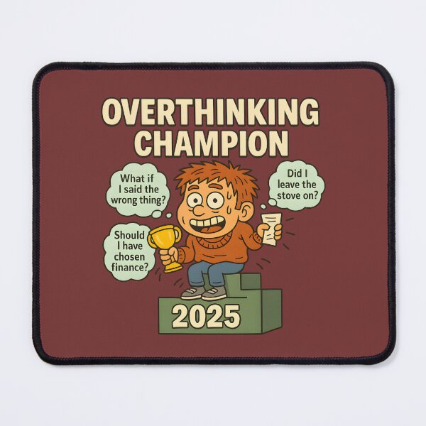 Item preview, Overthinking Champion 2025 designed and sold by domi199834.