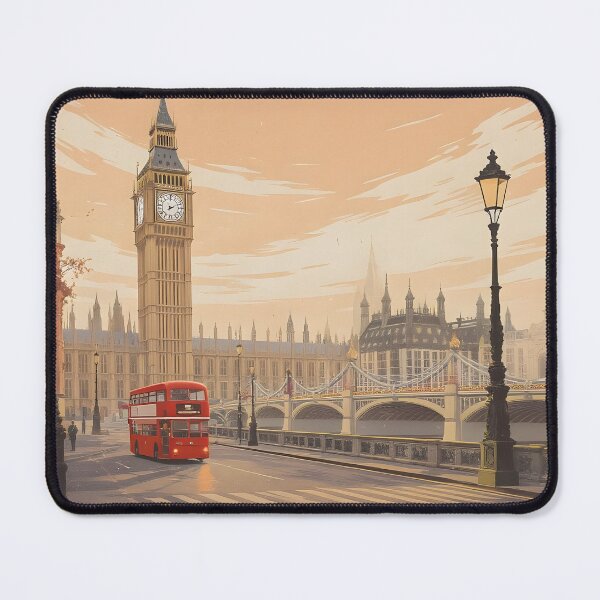 Item preview, London England Retro Travel Poster designed and sold by kacperartdesign.