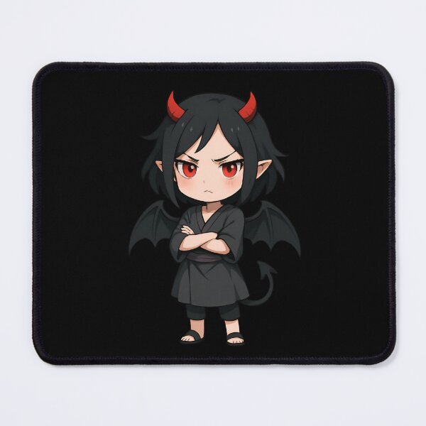 Item preview, Chibi Demon Girl – Cute Anime Devil Character with Horns & Wings designed and sold by ColorSplash123.