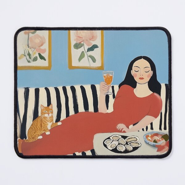 Item preview, Relaxed Elegance with Cat designed and sold by junkydotcom.