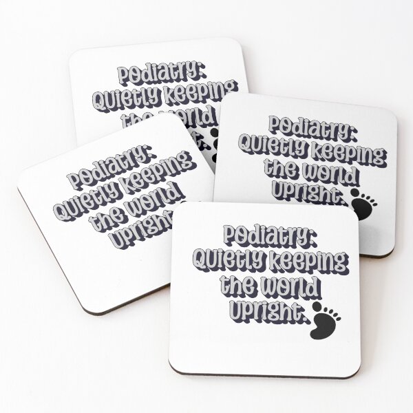 Item preview, Podiatry: Quietly Keeping the World Upright | Subtle & Clever Foot Doctor Quote designed and sold by The Sticker Cove.