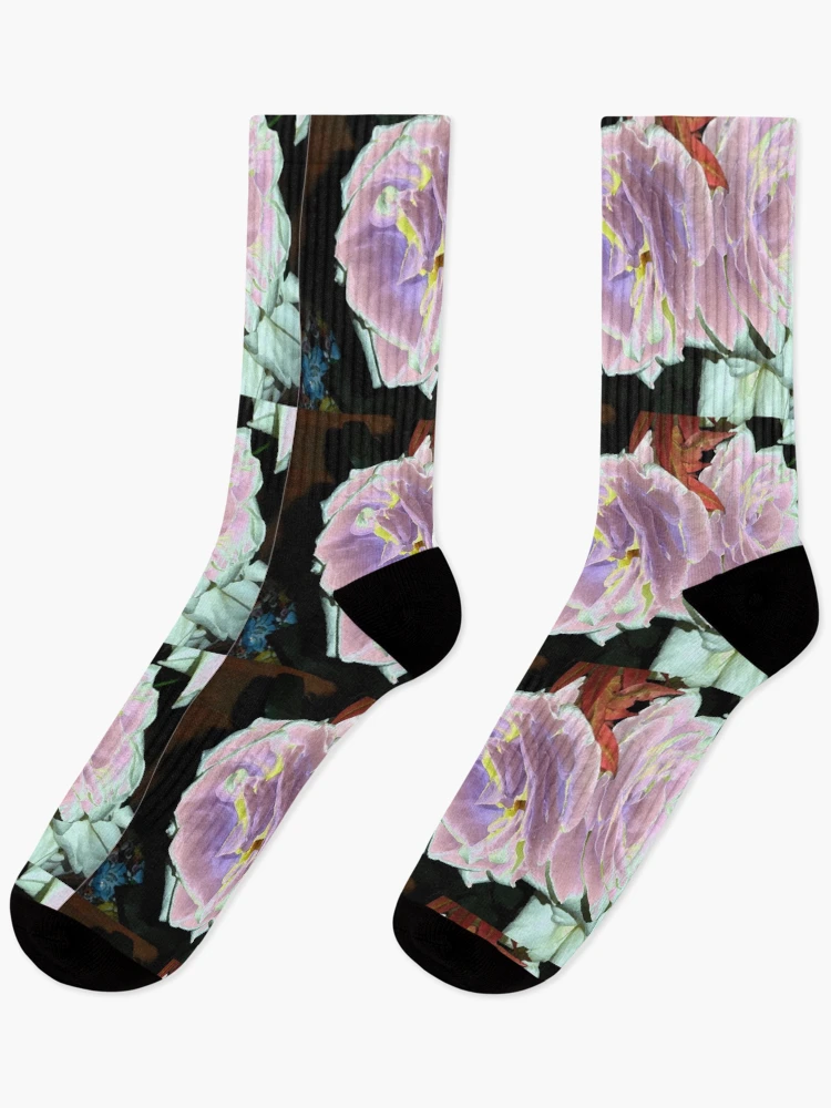 Thumbnail 1 of 5, Socks, Velveted Roses designed and sold by KazM.