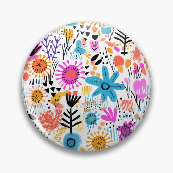 Item preview, Energetic Abstract Colorful Floral Pattern designed and sold by HasHs.
