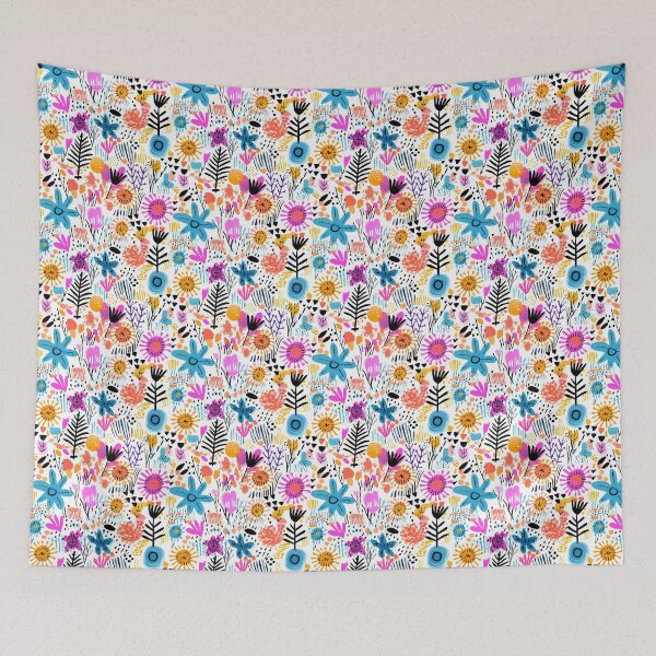Item preview, Energetic Abstract Colorful Floral Pattern designed and sold by HasHs.