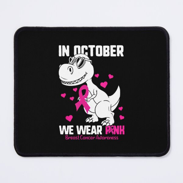 Item preview, In October We Wear Pink Breast Cancer Awareness Dinosaur Kid designed and sold by MOHITSALVI.