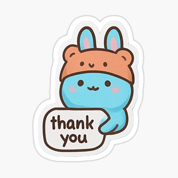 Item preview, bunny bear hat thank you designed and sold by Angledotnet.