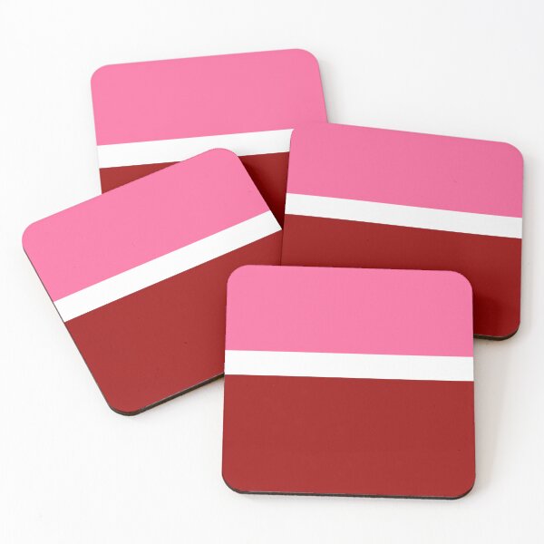 Item preview, Pink White Red Color Block Design  designed and sold by PatternTitan.