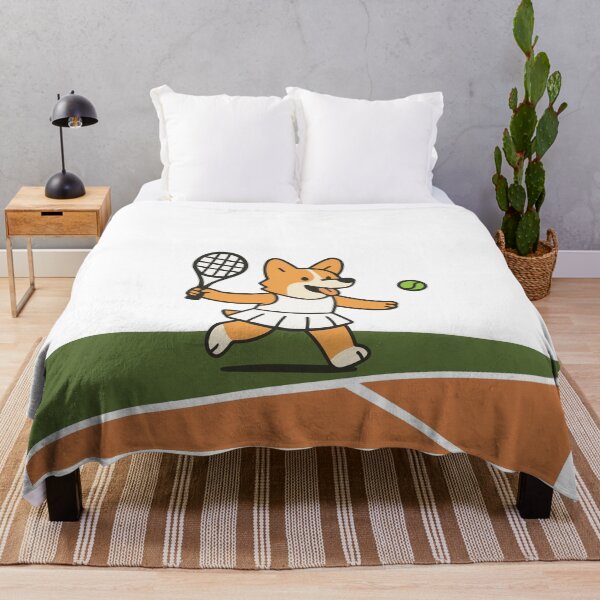 Item preview, Corgi Dog Playing Tennis designed and sold by LifeParody.