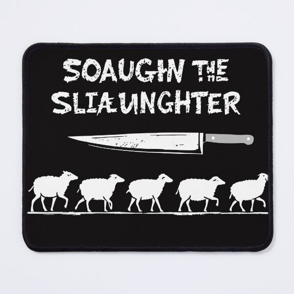 Item preview, A close up of a person walking a herd of sheep with a knife designed and sold by cafegrafis.