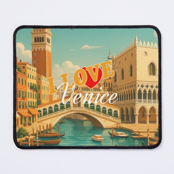 Item preview, Greetings from VENICE | ITALY - Modern Colorful City View designed and sold by Earth Celebration Designs.