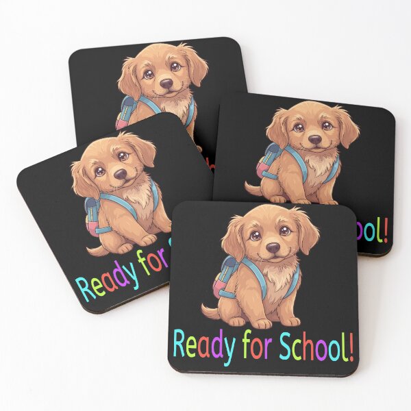 Item preview, Ready for School Cute Golden Retriever Puppy – Back to School designed and sold by The Real Life Symphony.