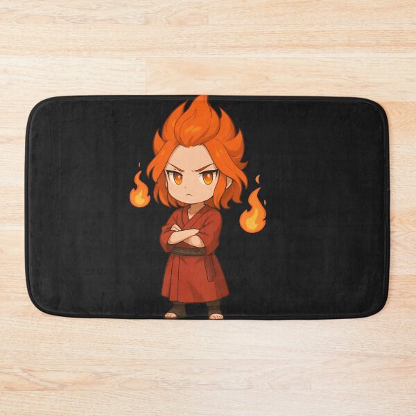 Item preview, Fire Mage Girl – Chibi Anime Sorceress with Fiery Hair & Floating Flames designed and sold by ColorSplash123.