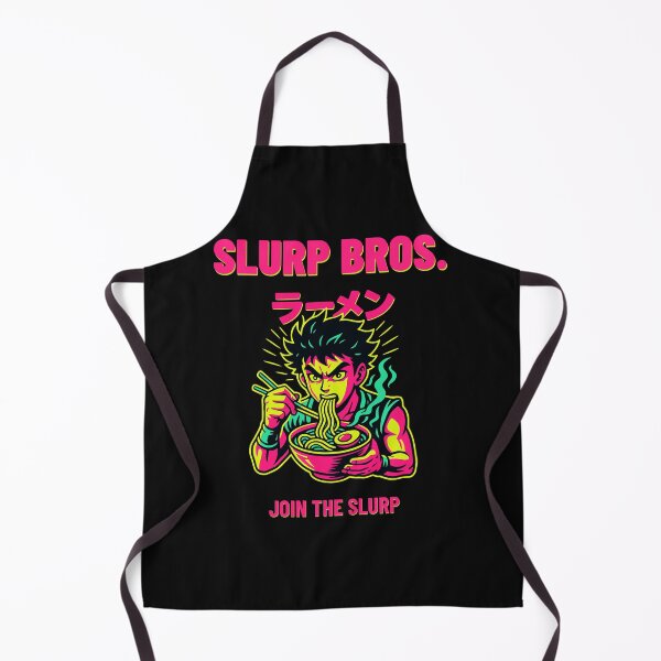 Item preview, Slurp Bros. with focus & ramen power in anime style designed and sold by Malek Design.