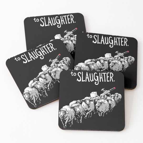 Item preview, There are many sheep that are walking together in a line designed and sold by cafegrafis.