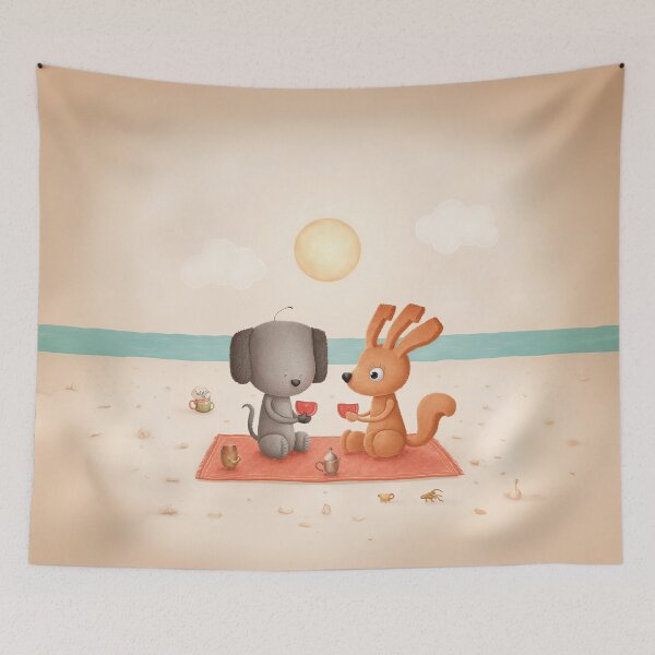 Item preview, Tea for Two – A Beachside Bond designed and sold by Whimsical Hug.