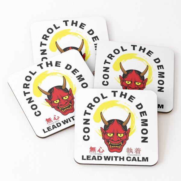 Item preview, No demon is too strong. Focus & self-control with poise designed and sold by Malek Design.