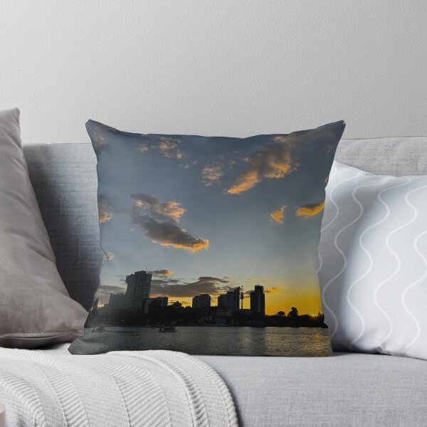 Item preview, Sunset behind the modern part of Vienna designed and sold by Nuvijo.
