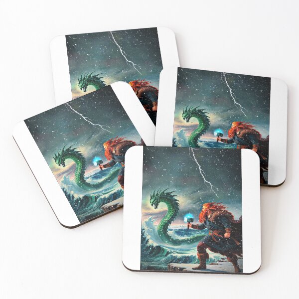 Item preview, Thor and the Midgard Serpent designed and sold by DidrikvonBern.