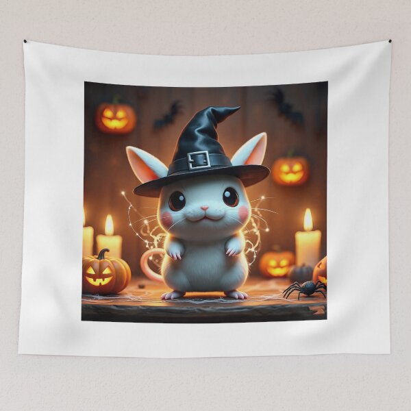Item preview, Spooky-Cute Electric Mouse Witch – Halloween Magic Art designed and sold by 001Haiba.