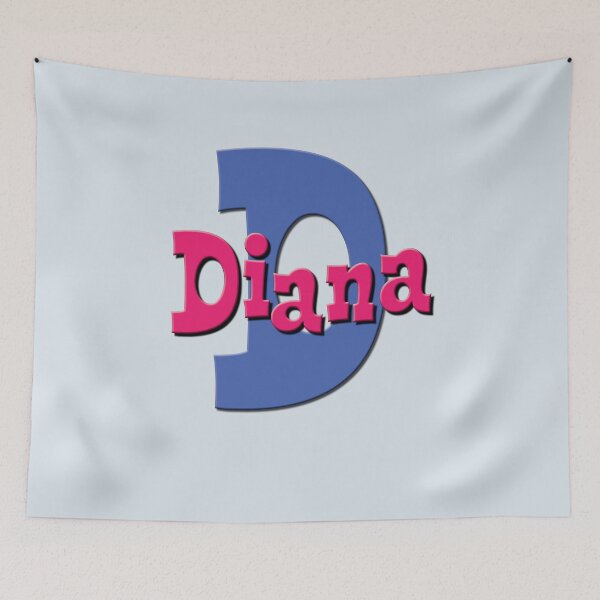 Artikelvorschau, D steht für Diana, Mädchen-/Frauenname und Initiale entworfen und verkauft von CharlottePlaceArt.