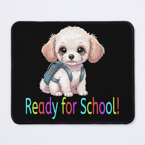 Item preview, Ready for School Cute Teacup Poodle Puppy – Back to School.png designed and sold by The Real Life Symphony.