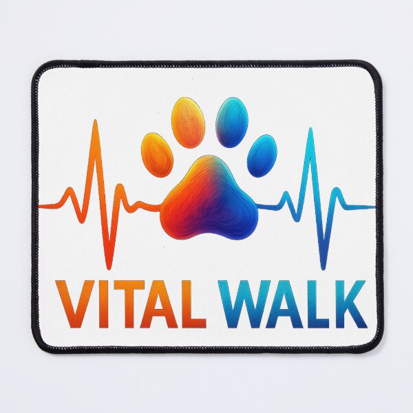 Item preview, Vital Walk – Minimal Pet Fitness Badge Tee/Hoodie designed and sold by TONSNAP.