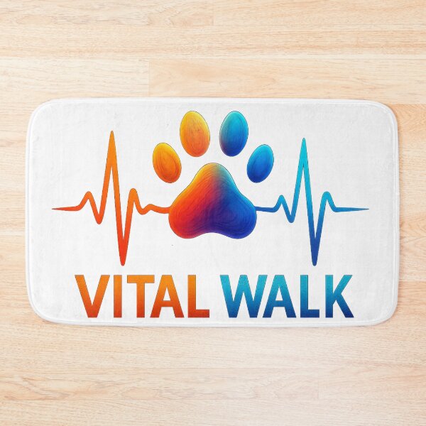 Item preview, Vital Walk – Minimal Pet Fitness Badge Tee/Hoodie designed and sold by TONSNAP.