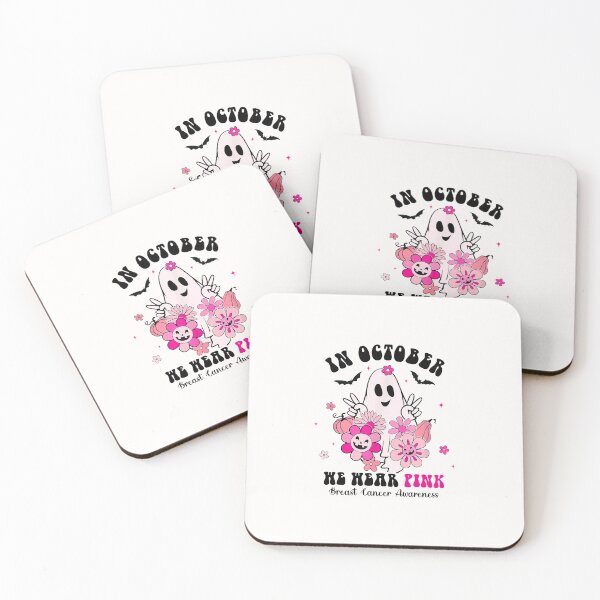 Item preview, ghost In October We Wear Pink Breast Cancer Awareness designed and sold by grumpzara.