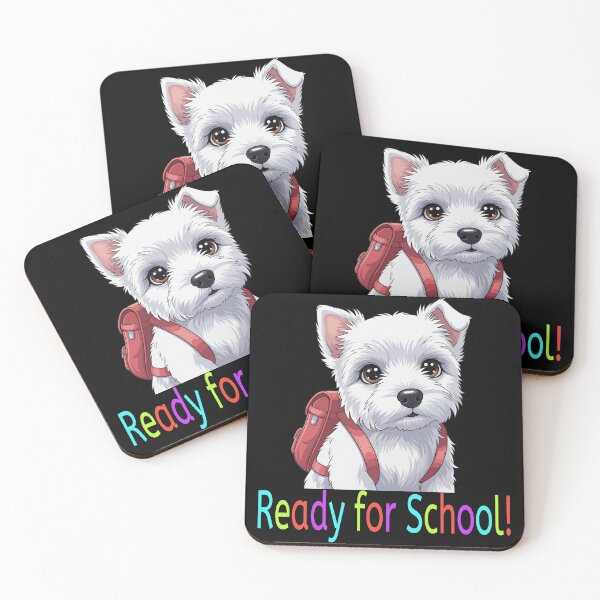 Item preview, Ready for School Cute Westie Puppy – Back to School designed and sold by The Real Life Symphony.
