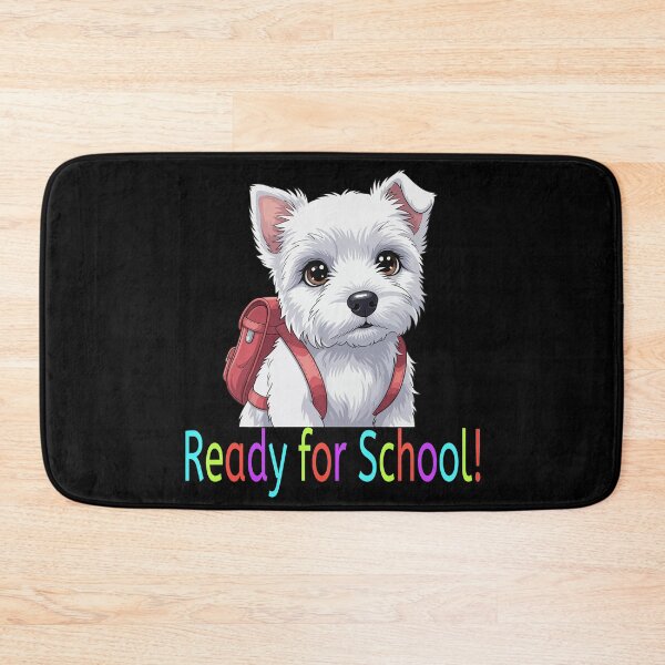 Item preview, Ready for School Cute Westie Puppy – Back to School designed and sold by The Real Life Symphony.