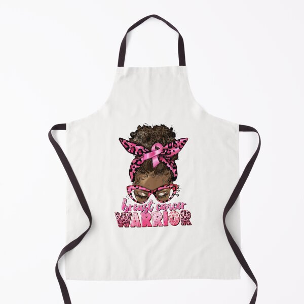 Item preview, Breast Cancer Warrior Afro Messy Bun designed and sold by grumpzara.
