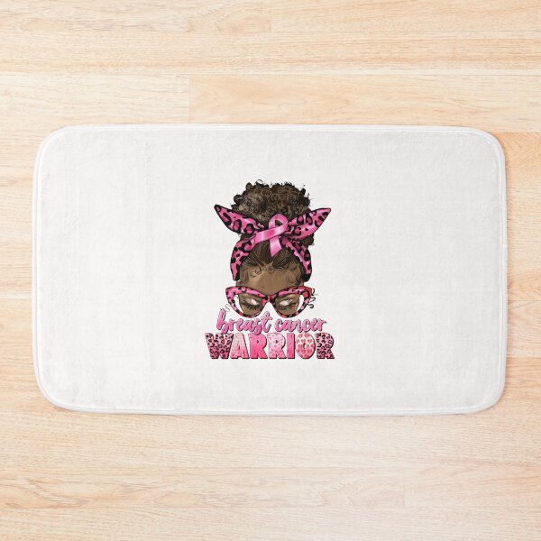 Item preview, Breast Cancer Warrior Afro Messy Bun designed and sold by grumpzara.