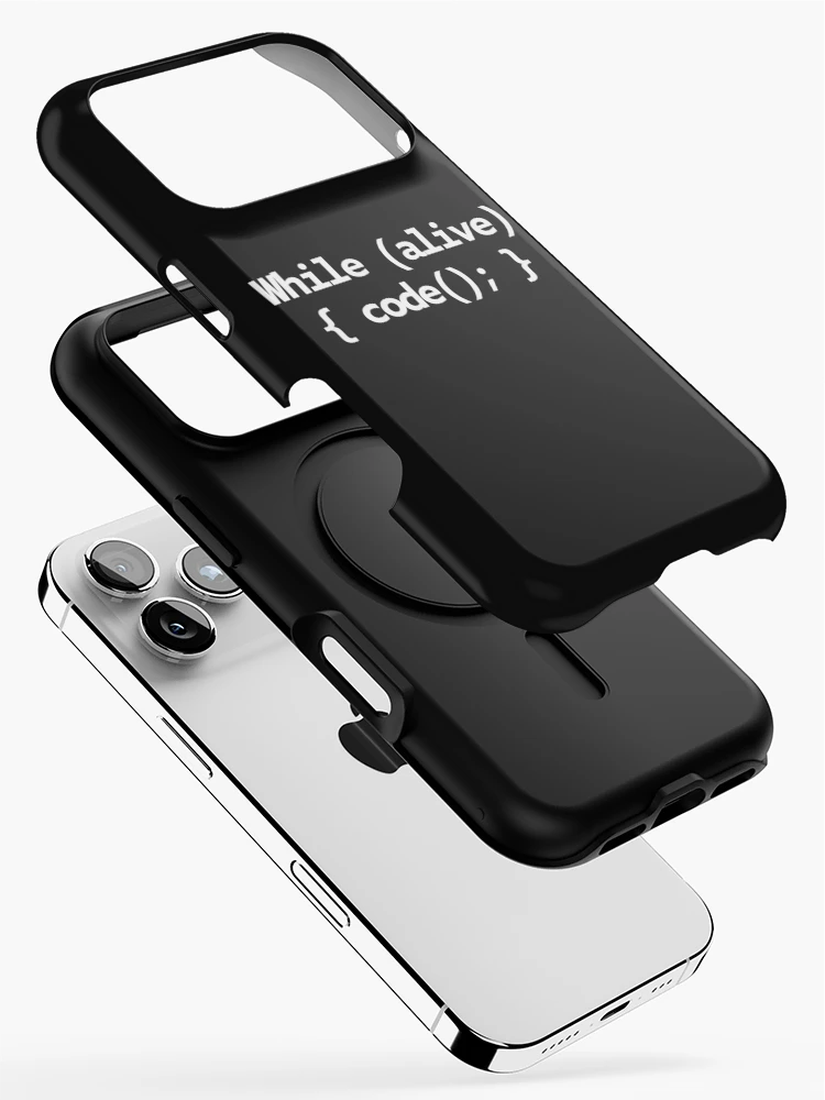 Thumbnail 2 of 4, iPhone Case, While Alive Code Loop designed and sold by Code Monkeys.