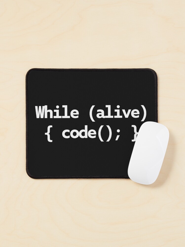 Thumbnail 1 of 5, Mouse Pad, While Alive Code Loop designed and sold by WebBest.