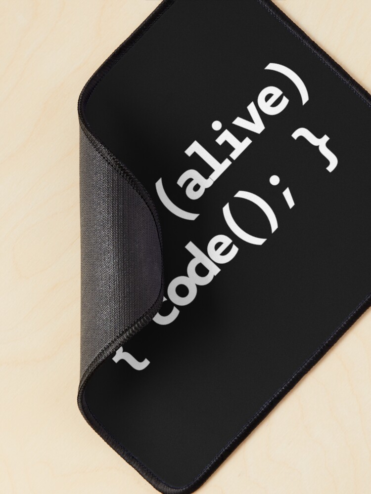 Thumbnail 2 of 5, Mouse Pad, While Alive Code Loop designed and sold by WebBest.
