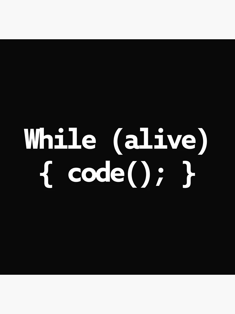 Thumbnail 2 of 2, Postcard, While Alive Code Loop designed and sold by Code  Monkeys.