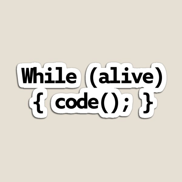 Item preview, While Alive Code Loop designed and sold by Code  Monkeys.