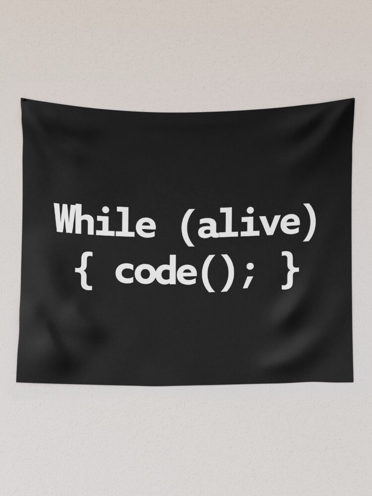 Thumbnail 2 of 3, Tapestry, While Alive Code Loop designed and sold by WebBest.