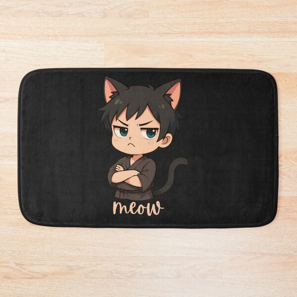 Item preview, Sassy Cat Boy Chibi – Cute Angry Anime Cat Kid with Meow Face designed and sold by ColorSplash123.