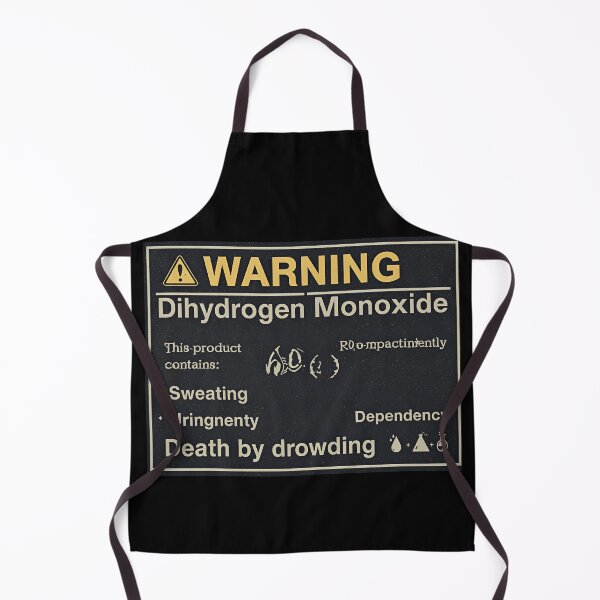 Item preview, Dihydrogen Monoxide Warning Label Science Humor designed and sold by PrintSnap.