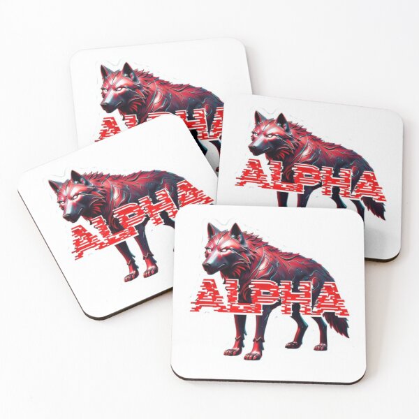Item preview, Alpha Saja Wolf Sticker Premium Cool Reloaded Trendy Best Gift designed and sold by Imaginarium of Chaos falcon88 .