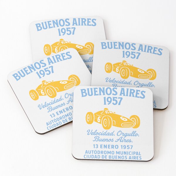 Item preview, Buenos Aires 1957 - South American racing cult with retro speed designed and sold by Malek Design.